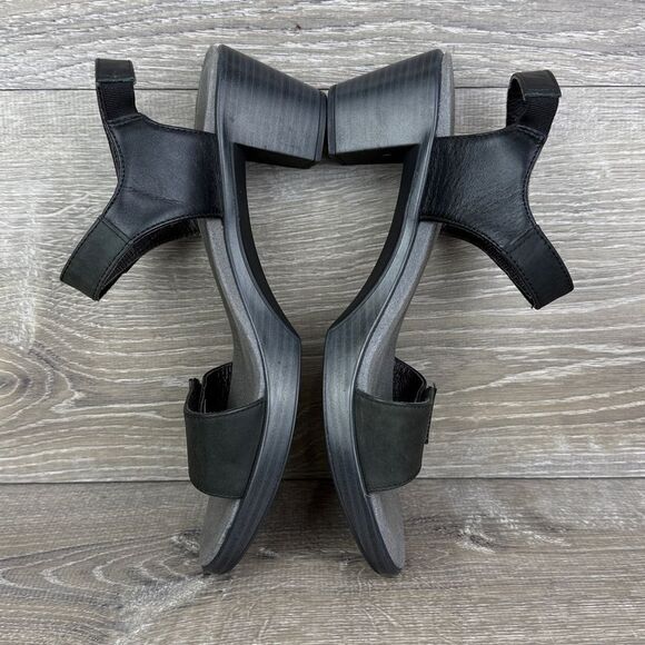 Naot Intact Women’s Sz 9/EU 40 Black Velvet Nubuck Dual Hook & Loop Sandals - Picture 9 of 11